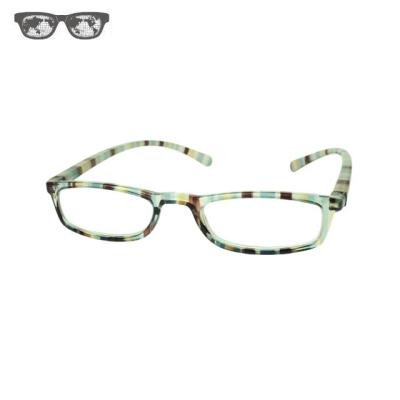 China PC Shot Neck Glasses Light Weight Shot Neck and Color Pattern Design Assemble Thin PC Diopter Glasses for sale