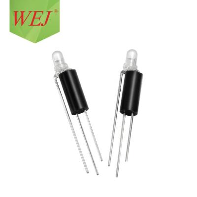 China AlGaInP 3mm Socket 3pin Type Led Bicolor Bicolor R&G Round LED Diode 3pins R&Y Lamp Holder Led Hard / Led Holder Soft Type for sale