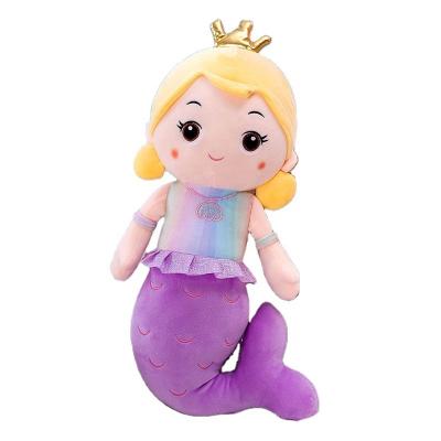 China Cute Multifunctional Indoor Head Pillow Cover Cute Cartoon Mermaid Doll Air Conditioned Baby Plush Cartoon Plug Pillow Cover for sale