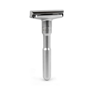 China Classic Safety Razor Single Blade Men's Adjustable Double Edge Wet Shaving Razor for sale