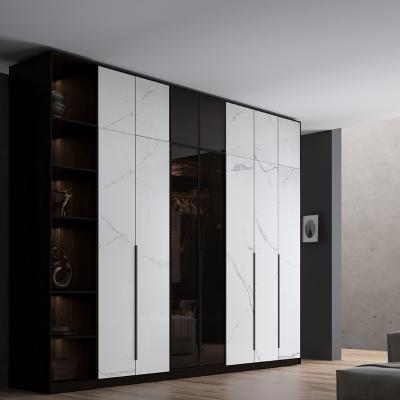 China Italian Modern Light Luxury Home Large Modern Minimalist Bedroom Locker Cabinet Combination Wardrobe Style Wardrobe for sale