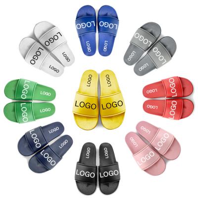 China Fashion Trend Greatshoe China Slipper Factory Customized Logo PVC Outdoor Unisex Empty Custom Sandal for sale