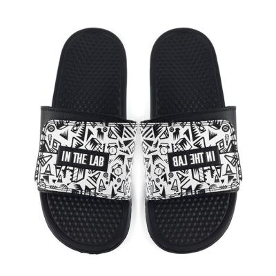 China Fashion Trend Greatshoe Customized Cheap Promotional Pattern Beach Slippers for sale