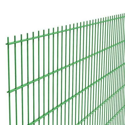 China Easily Assembled Low Price 868 Galvanized And Powder Coated Double Wire Mesh Security Road Fence for sale