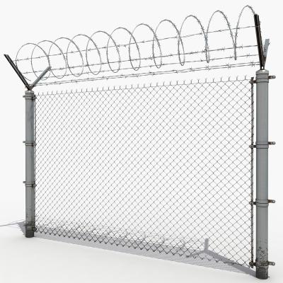 China Easily Assembled High Quality Post PVC Coated Fence Chain Link Fence Low Price for sale