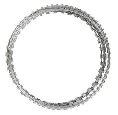 China Protection 32 Years High Quality Hot Dipped Galvanized Razor Wire In Low Price for sale