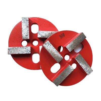 China Grinding Concrete Terrazzo Processing Floor Segment 40x12x12mm Metal Block Diamond Grinding Polishing Pad For Floor for sale