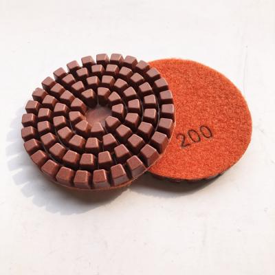 China 100mmx9.5mm Terrazzo Floor Grinding Wheel Resin Wet and Dry Bond Diamond Polishing Pad for Concrete Grinder for sale