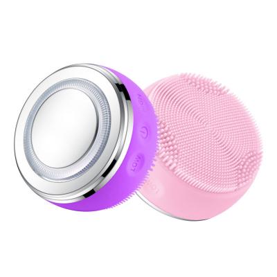 China Mini Silicone Rechargeable Facial Brush DEEP CLEANSING Waterproof Electric Multifunctional Facial Cleansing Brush for sale