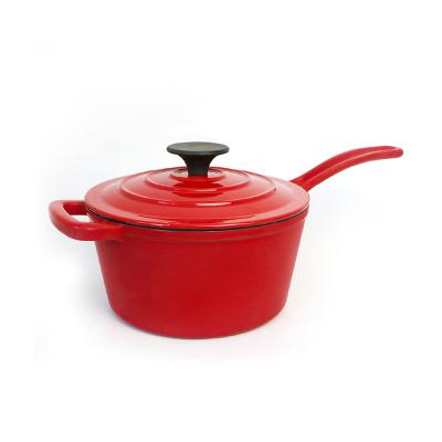 China New design sustainable high quality cast iron enamel cookware kitchen cooking non stick pan set for sale