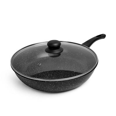 China Art Decor Cheap High Quality Professional Carbon Steel Nonstick Frying Pans for sale