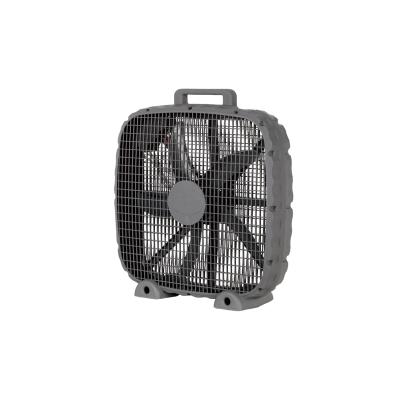 China Hot Selling High Efficiency 2021 20 Inch Box Fan With Big 5 Blades Floor Fan Easy Carry Strong Wind for sale