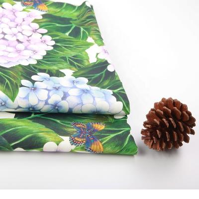 China High Quality Anti Pill Whole Sale Cotton SPSNDEX Digital Printed Floral Fabric For Garment for sale