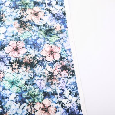 China Hot Sale Shrink-Resistant 100% Cotton Digital Printed Floral 100% Cotton Fabric For Dress Skirt Blouse Garment for sale