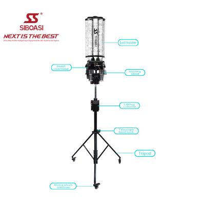 China SIBOASI Smart Badminton Ball Shooting Machine With Battery For Badminton Training Model B1600 for sale