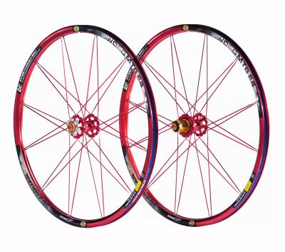 China 26“ Gouden/Rode de Fietswielen van MTB Wheelset met de Cassette van de Aluminiumlegering Te koop