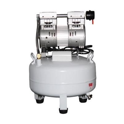 China china 240v 2 cylinder silent oilless portable vertical low noise oil free jet paint air compressor for sale