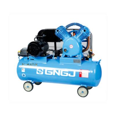 China Industrial Air Compressors Double Cylinder Supply Lubricated Belt Driven Air Compressors for sale