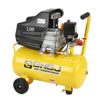 China Oil Lubricated Mini Air Compressor 1.8KW 2.5HP 24L 206L/Min Direct Driven Air Compressor For Sale for sale