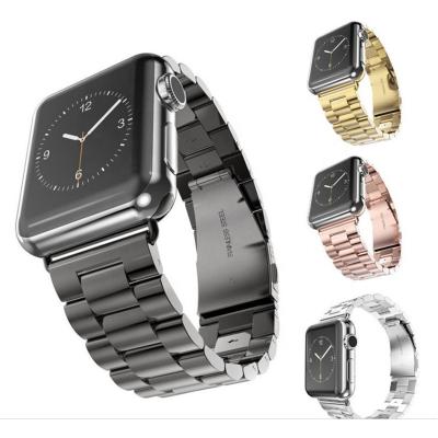 China Stainless Steel Metal Watch Strap Business Replacement Watch Band Feeling Strap For Apple Watch iwatch for sale