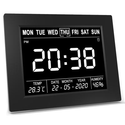 China Classes Good Quality Night Light Kids Bedside Black White Glowing Digital Alarm Clock for sale