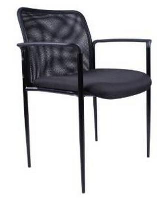 China Mesh Guest Reception China Stacking Chair for sale