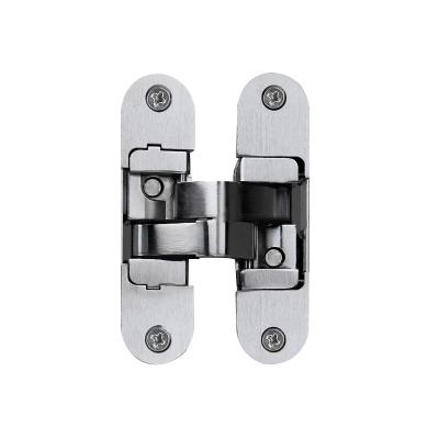 China Modern Cupboard High Quality Stainless Steel 110*30mm Mute Buffer Parts Plane Opening And Closing Hidden Door Hinges for sale