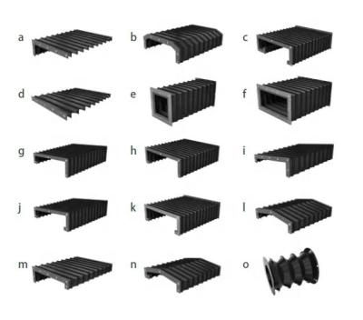 China Accordion Bellows Cover LIONSHELL Balg Abdeckung Bearbeitungszentrum Hochgeschwindigkeits-Reibungsarmer Flexible Geneigter PVC-PU-beschichteter of Accordion Bellows Cover for sale