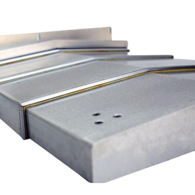 China Customized Steel Plate Shield Dust Proof Bellows Cover Guideway Protection Shield Telescopic Steel Plate Cover Dust and Iron Filings Prevention Customized for Machine computer numerical control for sale