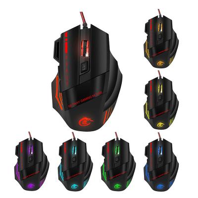 China Play Private Label 5500 Dpi RGB LED Wired Ergonomic Gaming Optical Mouse PC Gamer Computer Mouse for sale