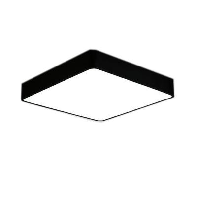 China Creative black and white square rectangular square light modern simple ultra-thin office bedroom living room ceiling lamp for sale