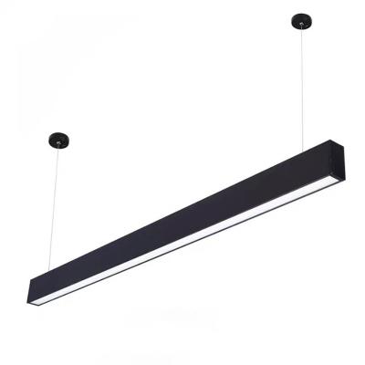 China Suspended Aluminum Ceiling Recessed Lighting Office Corridor Light System Linkable Seamless Pendant Led Linear Light for sale