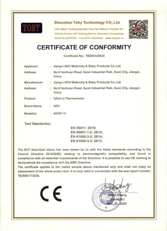 CE - Jiangxi Aov Maternity & Baby Products Co., Ltd.