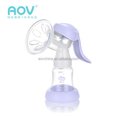 China BPA free use pp baby pp mom manual breast pump/milk breast pump/massage breast pump for sale