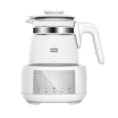 China BPA Free Multifunctional Electric Home Heater Instant Heat Portable Glass Milk Kettle Hot Water Boiler Tea and Coffee Pot Health Pot for sale