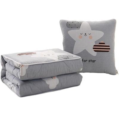 China PORTABLE RTS ready to board travel and fold set portable cushion 2 in 1 high quality pillow cover for sale