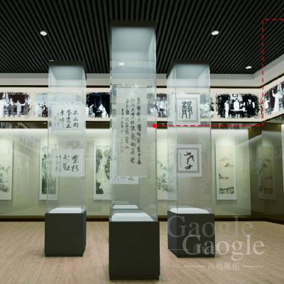 China Factory Directly Sell Modern Museum Furniture Glass Wood Display Case For Memorial Hall for sale