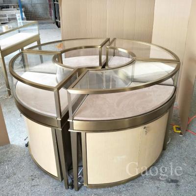 China Luxury jewelry store display tempered glass jewelry display cabinet display cabinet jewelry showcase for jewelry for sale