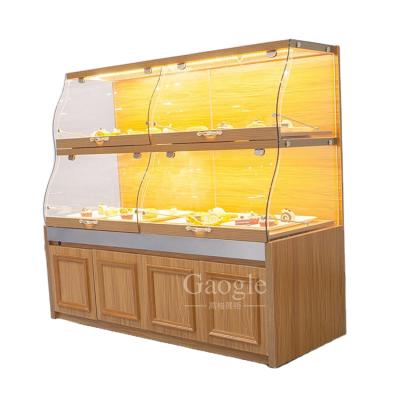 China Bakery Display Wooden Bread Display Rack Bakery Display Cabinet Bread Display Rack for sale