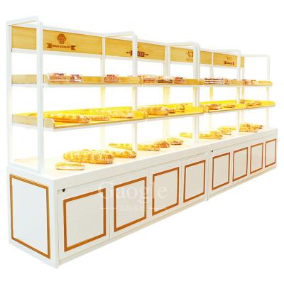 China Hot Sale Bakery Display Bakery Shop Furniture Glass Bakery Display Stand With Floor Cabinets for sale