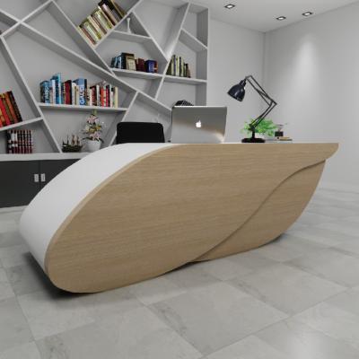 China Contemporary Chinese Furniture Design Shop Display Supplier Modern Style Reception Counter for sale