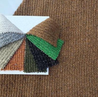 China Wholesale good price fashion acrylic blend polyester mohair thick colorful rib knit fabric for sale