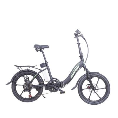 China 20 Inch Wheel Folding Electric Bike 250W Electric Bike Frame SAFEWAY Multifunction Integrated Aluminum ebike for sale