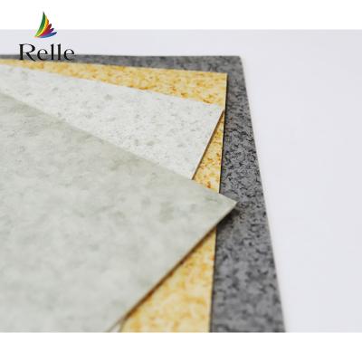 China Indoor Luxury Vinyl Roll Flooring Grey PVC Glue Down Vinyl Floor Covering for sale