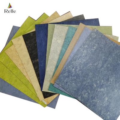 China Relle Industrial Lino Flooring 3.5mm 4mm Thickness Rolled Linoleum Flooring for sale