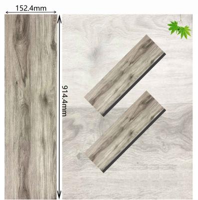 Chine Plancher en LVT gris antidérapant 2 mm plancher en planche de vinyle commercial à vendre