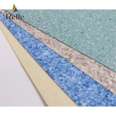 China Aanpasbare Relle Brandbestendige Vinyl Homogene Waterdichte Clinic PVC Rollable Floor Te koop