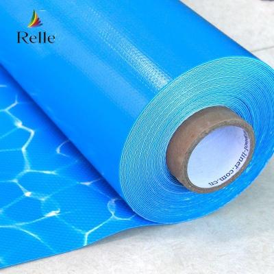 Cina Ocean Blue PVC Pool Liner Anti UV 1.5mm 1.2mm Rinforzato PVC Liner Per Piscina in vendita