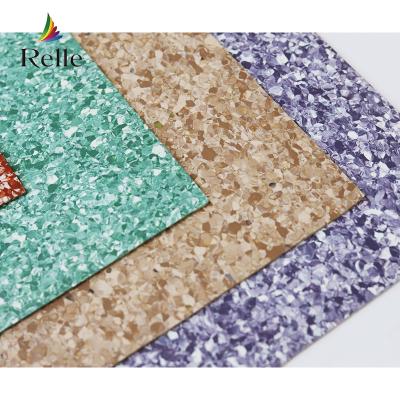 China Relle Commercial Colorful Vinyl Flooring in with 2-4mm Thickness and Limestone Indoor for sale