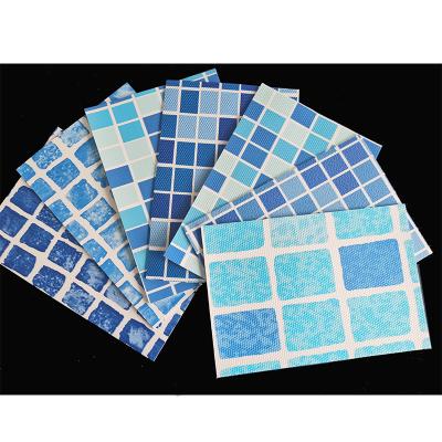 China Mosaïek 16x32 Pool Liner Gedrukt 24 ft Boven de grond Pool Liner Breedte 1,5m Handel Te koop